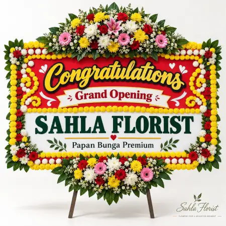 Papan Bunga Ucapan Selamat Pererenan